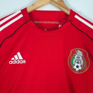 Adidas Mexico National Team Red ClimaCool Soccer Jersey Futbol Mens M
